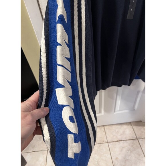 Tommy Hilfiger Urban Outfitters Racing Sweater L Oversized Color block y2k New - Picture 5 of 13